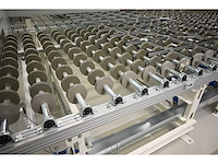 2017 benteler conveyor unloading / (turn over) crossbelt conveyor 7-delige aangedreven conveyor transportband systeem met kanteltafel en verticale zij-uitgifte (c) - afbeelding 18 van  36