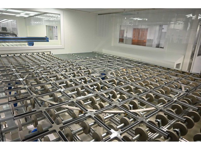 2017 benteler conveyor unloading / (turn over) crossbelt conveyor 7-delige aangedreven conveyor transportband systeem met kanteltafel en verticale zij-uitgifte (c) - afbeelding 21 van  36