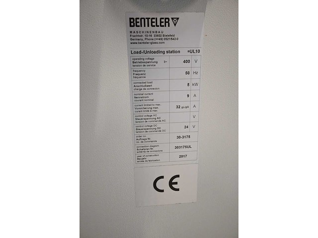 2017 benteler / masévon vertical conveyor 2-delige glas laad en ontlaad station - afbeelding 4 van  17