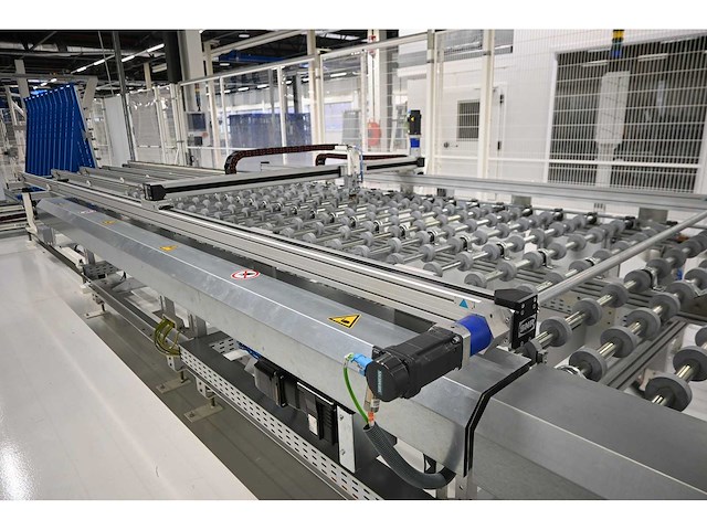 2017 benteler / snr / elabo 4-delige conveyor final inspection lijn met automatisch meet systeem (c) - afbeelding 14 van  19