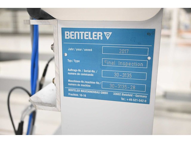2017 benteler / snr / elabo 4-delige conveyor final inspection lijn met automatisch meet systeem - afbeelding 4 van  18
