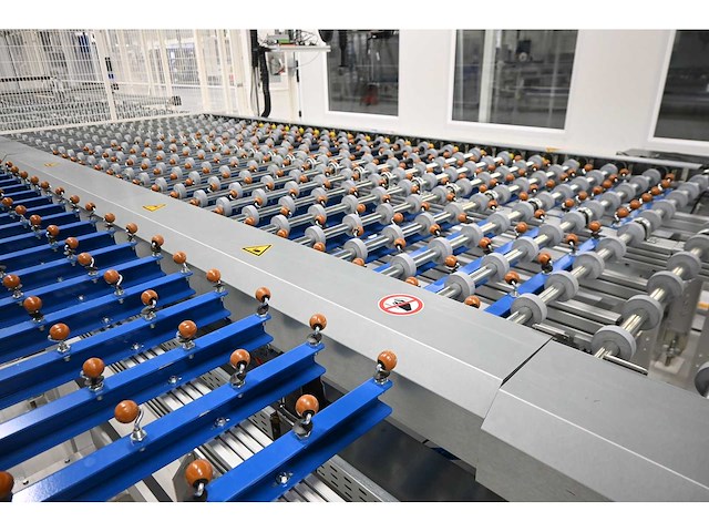 2017 benteler / snr / elabo 4-delige conveyor final inspection lijn met automatisch meet systeem - afbeelding 18 van  18