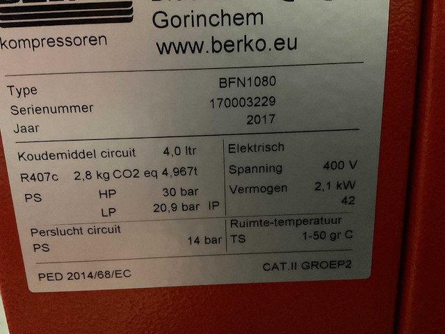 2017 berko persluchtinstallatie - afbeelding 9 van  50