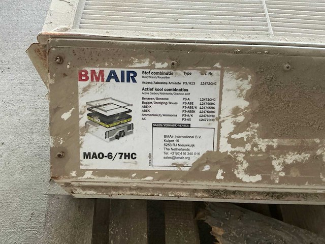 2017 bmair mao-6/7hc overdrukfilter unit - afbeelding 6 van  7