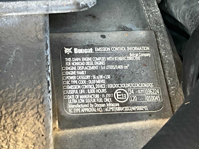 2017 bobcat tl38.70x verreiker 7 meter - afbeelding 7 van  7