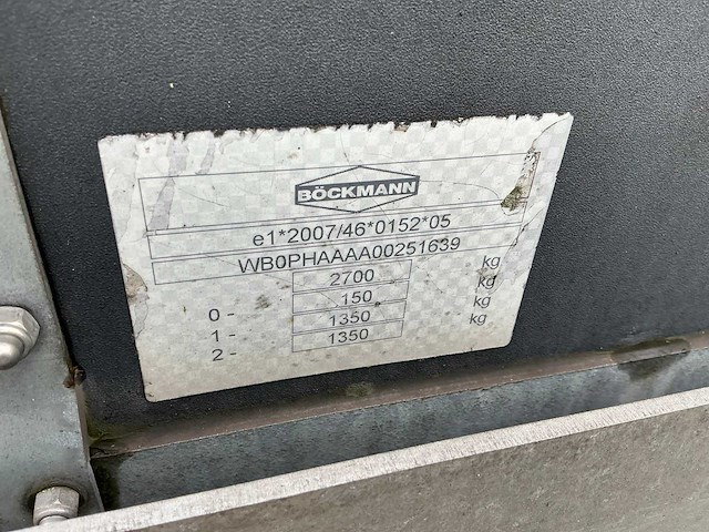 2017 bockmann pha-p-k 305165/270 paardentrailer - afbeelding 4 van  24