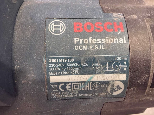 2017 bosch gcm 8 sjl telescoop-/afkortzaag - afbeelding 6 van  6