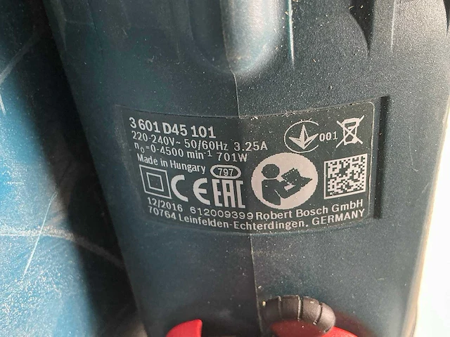 2017 bosch gsr 6-45 te gipsschroefmachine - afbeelding 4 van  5