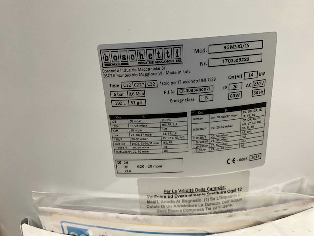 2017 boschetti c22 boiler - afbeelding 7 van  10