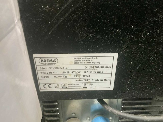 2017 brema gb 902a hc ijsblokjesmachine - afbeelding 4 van  4
