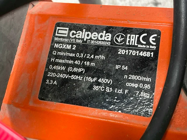 2017 calpeda ngxm 2 waterbedpomp - afbeelding 5 van  5