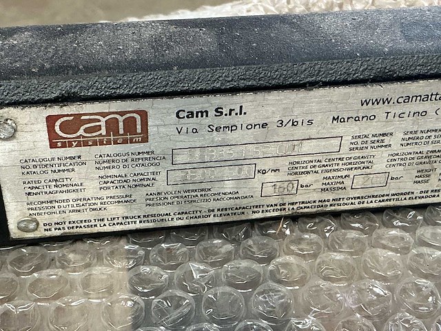 2017 cam s.r.l. f35.115p.c01 hydraulische vorkenspreider / sideshift - afbeelding 5 van  6