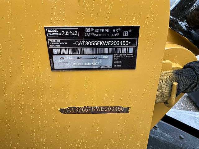 2017 caterpillar 305.5e midigraafmachine - afbeelding 27 van  33