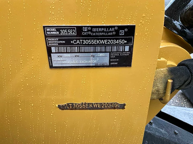 2017 caterpillar 305.5e midigraafmachine - afbeelding 33 van  33