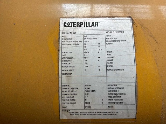 2017 caterpillar 900f 0-uur generatorset - afbeelding 3 van  31