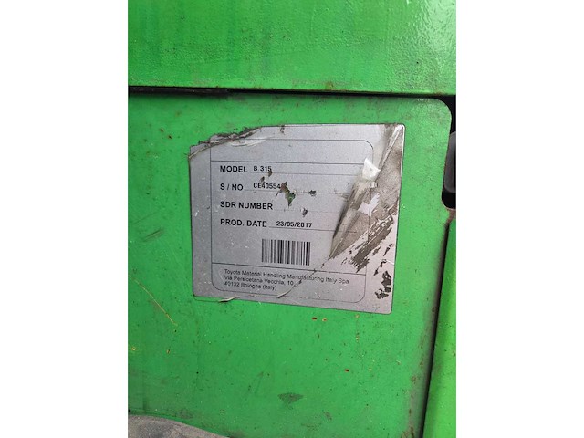 2017 cesab b315 vorkheftruck - afbeelding 7 van  8