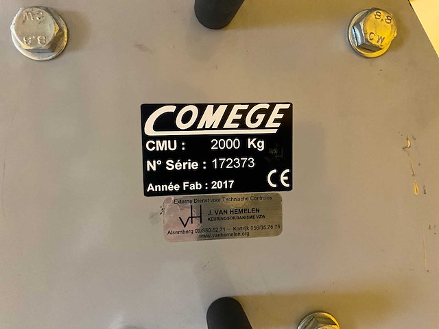 2017 comege portaalkraan aluminium - afbeelding 7 van  7