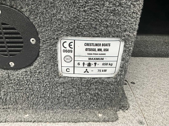 2017 crestliner 1650 fish hawk fishing boat - afbeelding 3 van  24