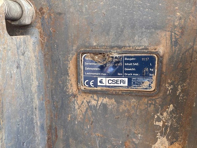 2017 cseri 4510450 hydraulische sloophamer - afbeelding 9 van  9
