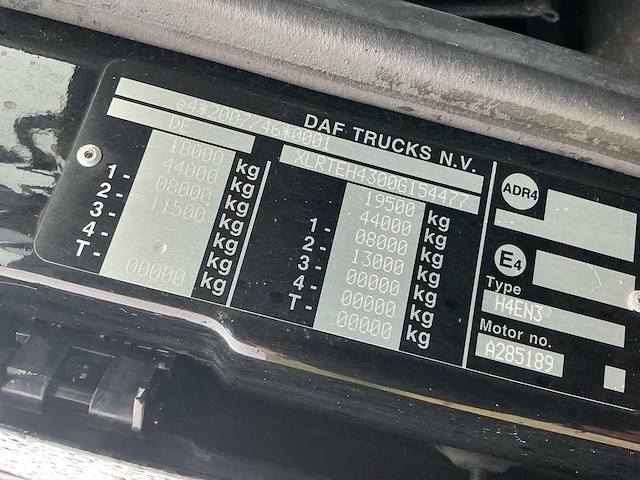 2017 daf xf vrachtwagen - afbeelding 36 van  39