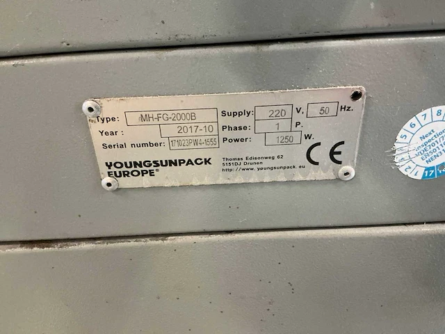 2017 dewitt mh-fg-2000b palletfoliewikkelaar - afbeelding 7 van  7