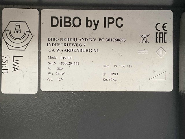 2017 dibo ct51 schrob(zuig)machine - afbeelding 5 van  13