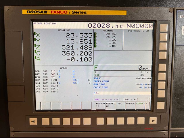 2017 doosan vc 630/5ax cnc universal machinecentrum - afbeelding 19 van  22