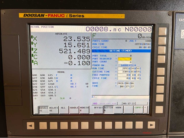 2017 doosan vc 630/5ax cnc universal machinecentrum - afbeelding 20 van  22