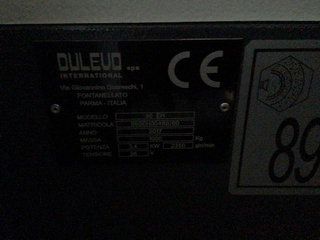 2017 dulevo 90eh zelfrijdende veegmachine - afbeelding 3 van  7