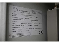 2017 dycometal cckmb-0/10725pf klimaat testkamer - afbeelding 3 van  10