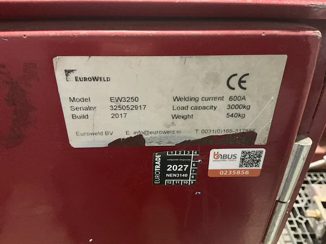 2017 euroweld ew3250 lasmanipulator - afbeelding 5 van  13