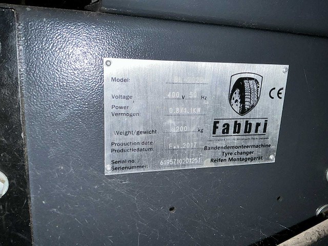 2017 fabbri bl-202b banden de-en montageapparaat - afbeelding 6 van  14