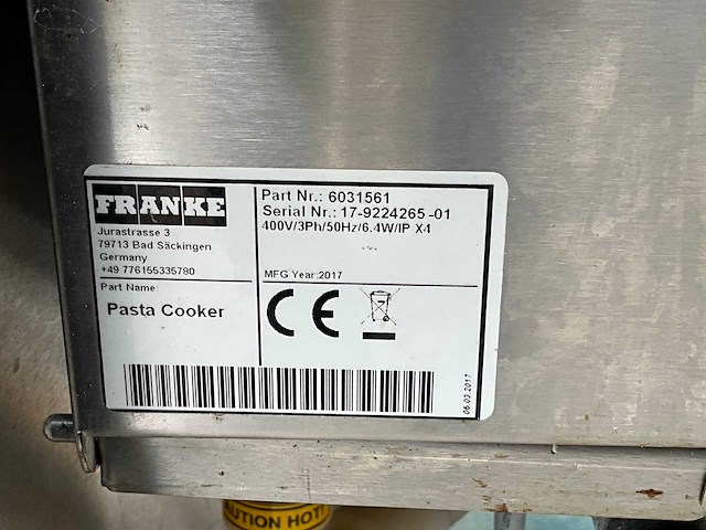 2017 franke pasta koker - afbeelding 7 van  7