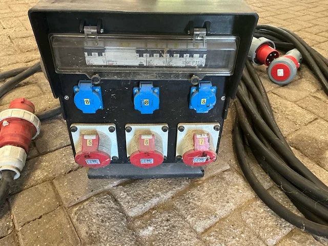 2017 friand f20 mobiele bouwstroomverdeler 63 a / 400 v met krachtstroomkabel - afbeelding 2 van  7