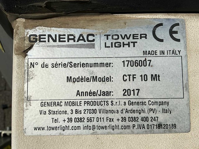 2017 generac ctf 10 mt bouwlamp - afbeelding 13 van  13
