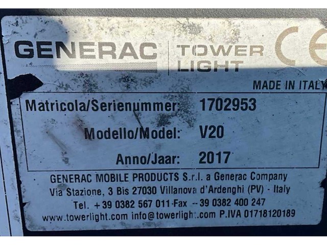 2017 generac mobile products v20 led lichtmast aanhangwagen - afbeelding 16 van  24