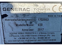 2017 generac mobile products v20 led lichtmast aanhangwagen - afbeelding 16 van  24