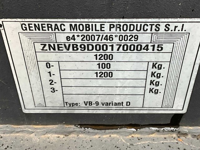 2017 generac mobile products vb9 v20 lichtmast aanhangwagen - afbeelding 10 van  18