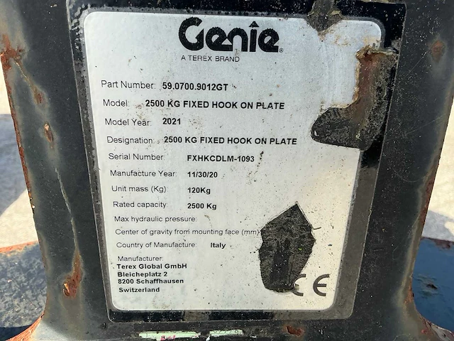 2017 genie gth-4014 verreiker - afbeelding 11 van  24