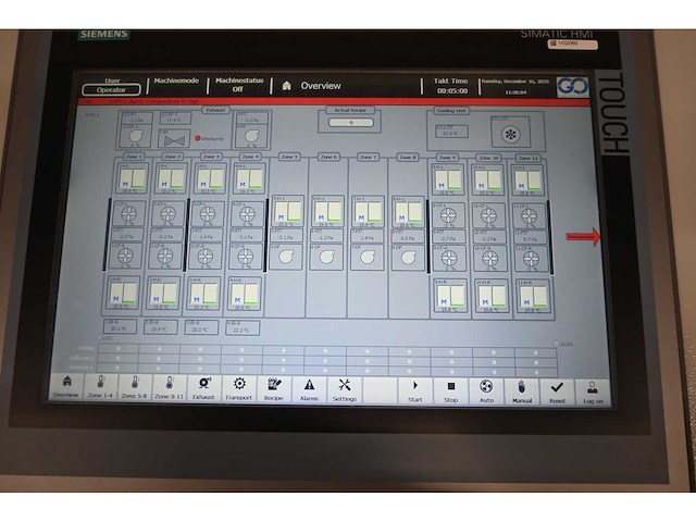 2017 global oven systems tcre 3-zone polyimide uithardings glas rol oven (c) - afbeelding 16 van  47