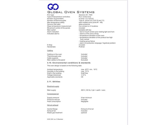 2017 global oven systems tcre 3-zone polyimide uithardings glas rol oven (c) - afbeelding 38 van  47