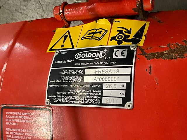 2017 goldoni twist 5-tw30 / fresta 19 grondfrees - afbeelding 2 van  10