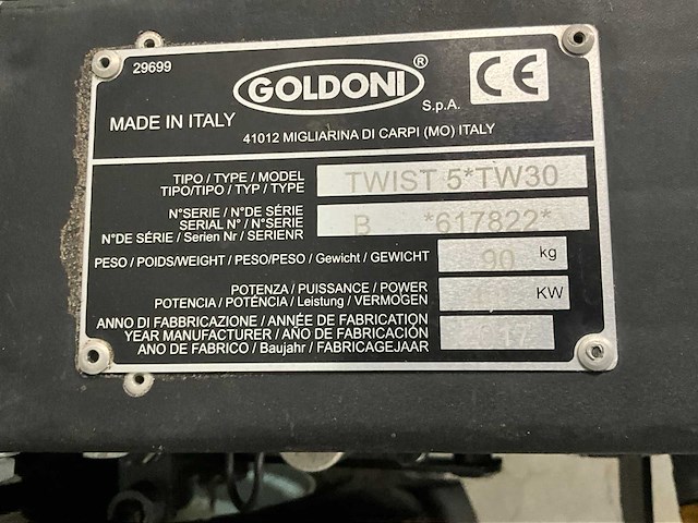 2017 goldoni twist 5-tw30 / fresta 19 grondfrees - afbeelding 10 van  10