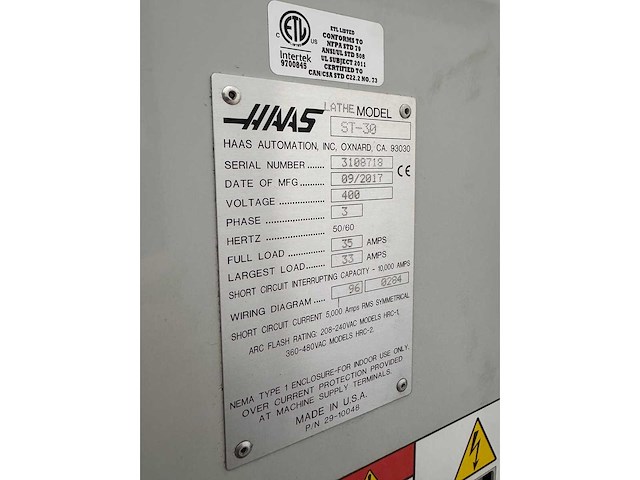 2017 haas st-30 cnc-draaibank - afbeelding 26 van  32