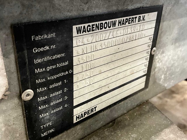 2017 hapert ta aanhangwagen - afbeelding 4 van  12