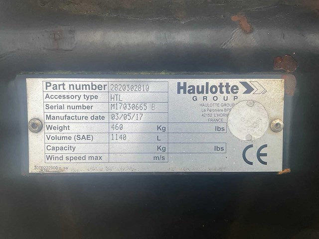 2017 haulotte htl graafbak - afbeelding 5 van  5