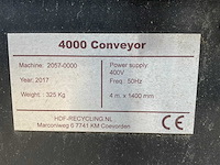 2017 hdf 4000 transportband - afbeelding 4 van  5