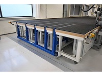 2017 hegla / knoll busbar makerp-3330 / luftkissentisch lt 9020 (kantelbare) vacuüm, soldeer tractor en isoleer assemblage tafel - afbeelding 13 van  44