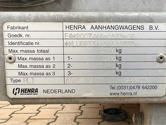 2017 henra de boer tijdelijk bouw dbm schaft aanhangwagen - afbeelding 6 van  14