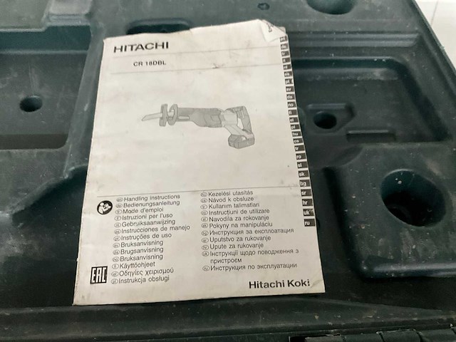 2017 hitachi cr 18dbl reciprozaag - afbeelding 2 van  3